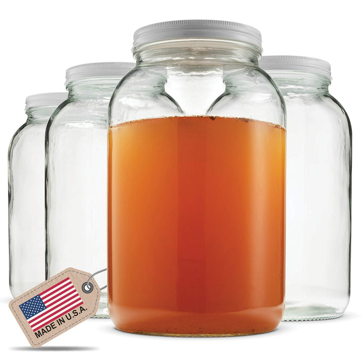 1 - Gallon Glass Jar with Airtight Lid - Nestopia