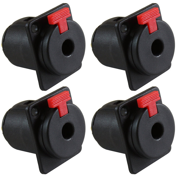 1/4" Jacks TS/TRS Panel Mount - 4 Pack - Nestopia