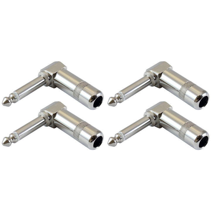 1/4" Right Angle TS Mono Plug Connectors - Nestopia