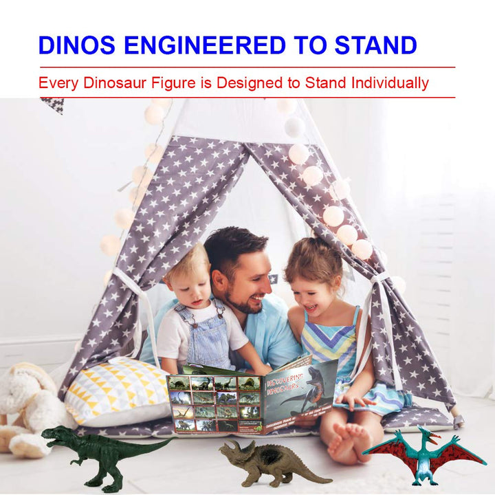 15 Dinosaur Figures & Book Set - Nestopia