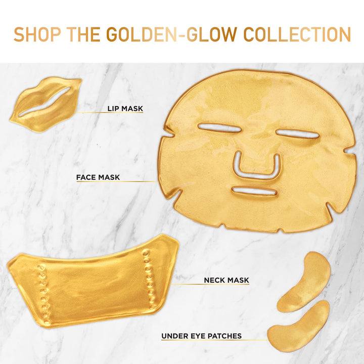 20 Pack Golden Glow Face Gel Masks - Nestopia