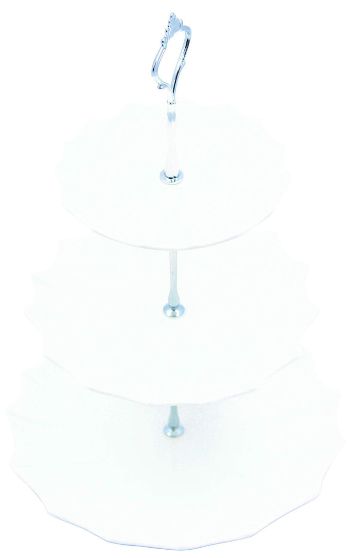 3 Tier Ceramic Cupcake Stand - White - Nestopia