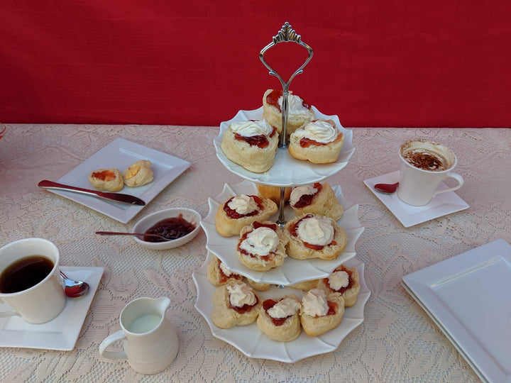 3 Tier Ceramic Cupcake Stand - White - Nestopia