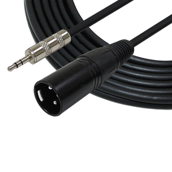 6ft 1/8" TRS to XLR-M Cable for iPhone, iPod, Computer
