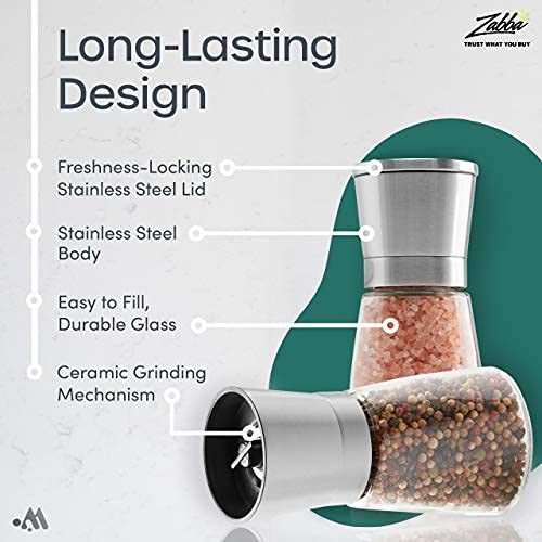 Adjustable Salt & Pepper Grinder Set - Nestopia