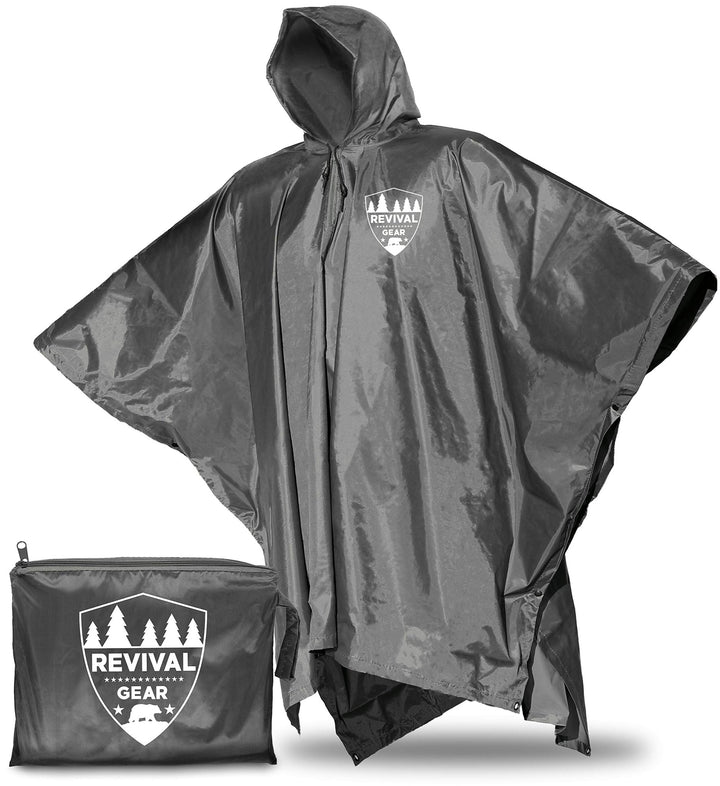 Adult Waterproof Rain Poncho with Hood - Nestopia