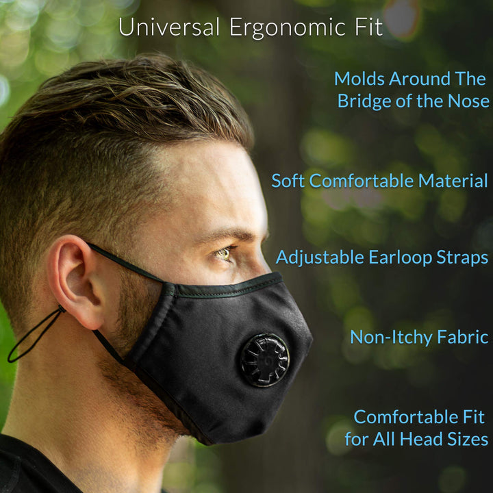 Black Exercise Mask for All Ages - Nestopia