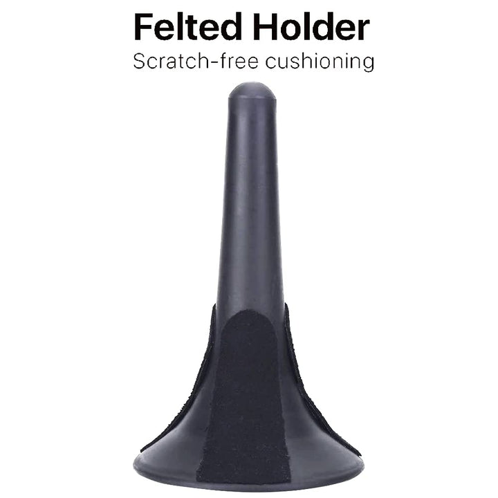 Cecilio Portable Trumpet Stand Holder, 3 Leg Foldable, Detachable, Compact In - Bell Trumpet Holder with Self - storage Peg Compartment and Protective Felt Pads - Nestopia