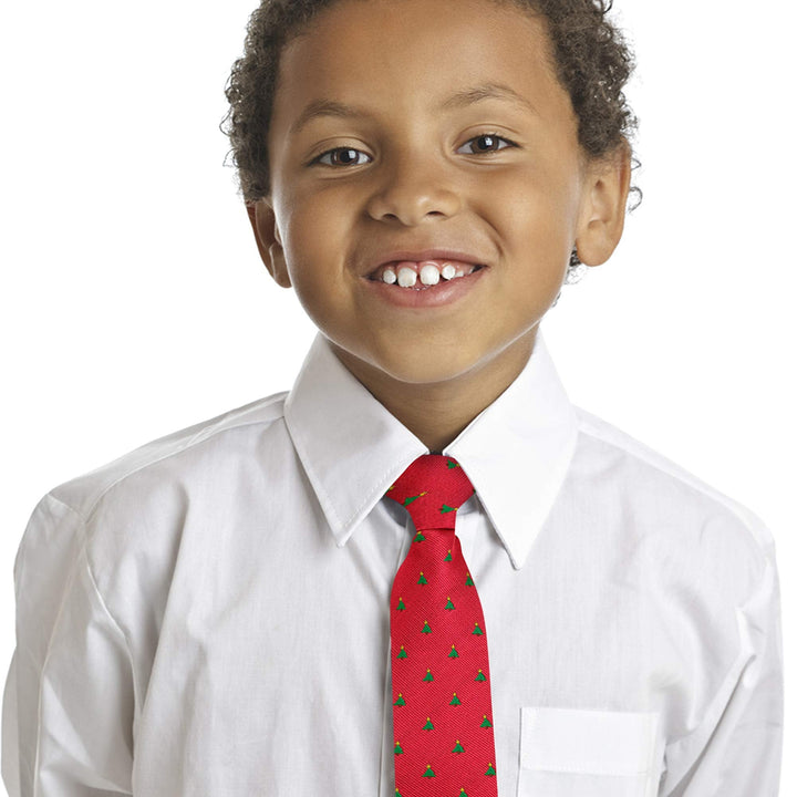 Christmas Ties for Boys - Zipper Pre - Tied Woven Tie - Nestopia