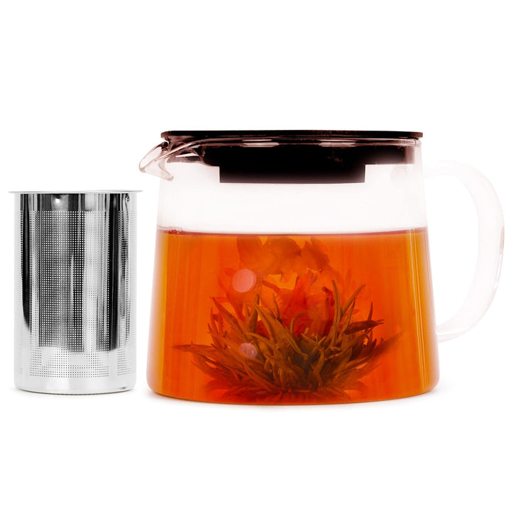 Clear Glass Teapot with Removable Strainer - Nestopia