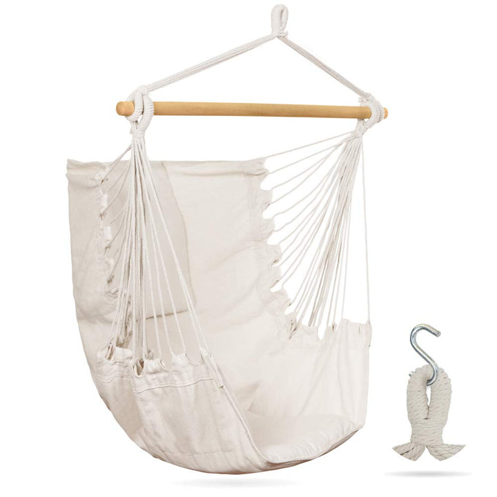 Comfy Adult Hanging Chair - Indoor/Outdoor Swing for Kids/Adults - Nestopia