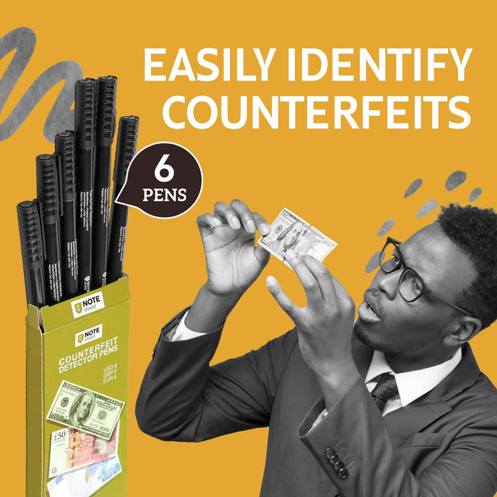 Counterfeit Detector Pen - 6 Pack - Nestopia