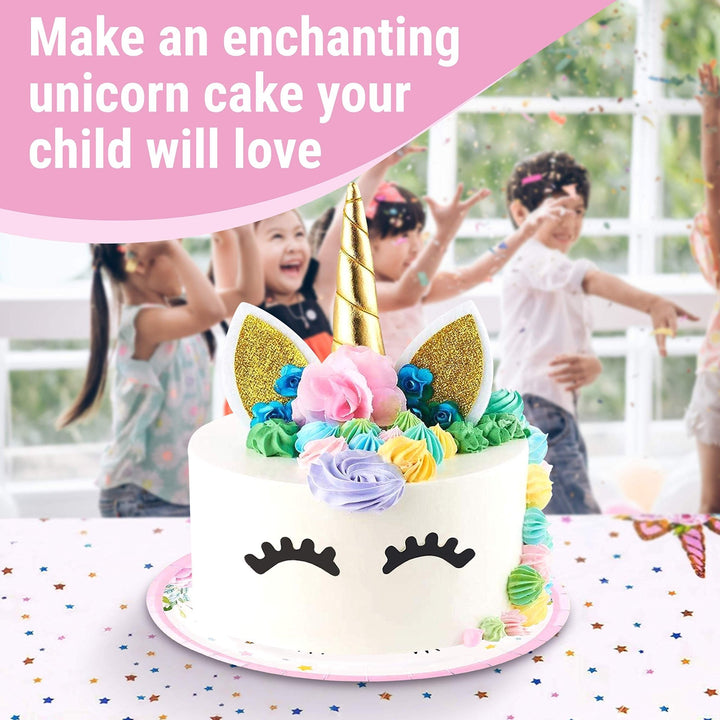 Discovering DIY Unicorn Birthday Decorations for Girls - Party Supplies Kit for 16 Guests w/Plates, Cups, Goody Bags, Utensils, Napkins, Cake Cutter & Topper, Candles, Table Cloth and Banner - Nestopia