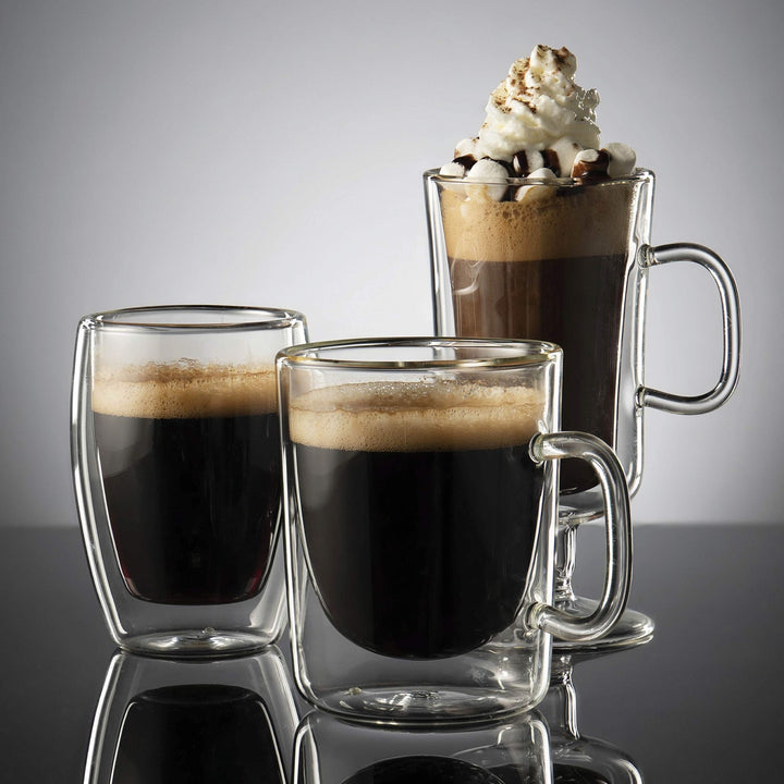 Double Walled Irish Coffee Mugs - 8½ Oz (2 Pack) - Nestopia