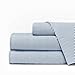 Egy Lux 1600 Series Pinstripe Sheet Set - Full - Navy/White - Nestopia