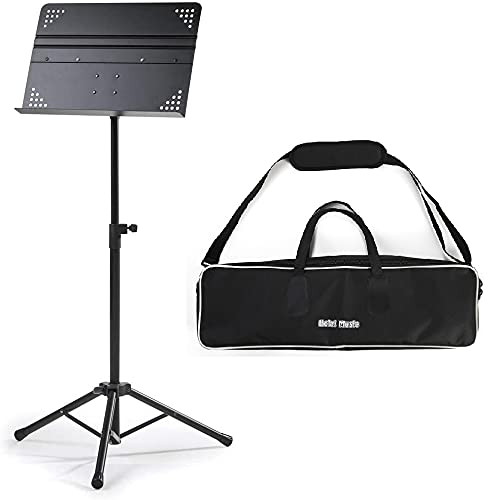 Hola! HM - MS+ Professional Folding Orchestra Sheet Music Stand + Carry Bag - Nestopia