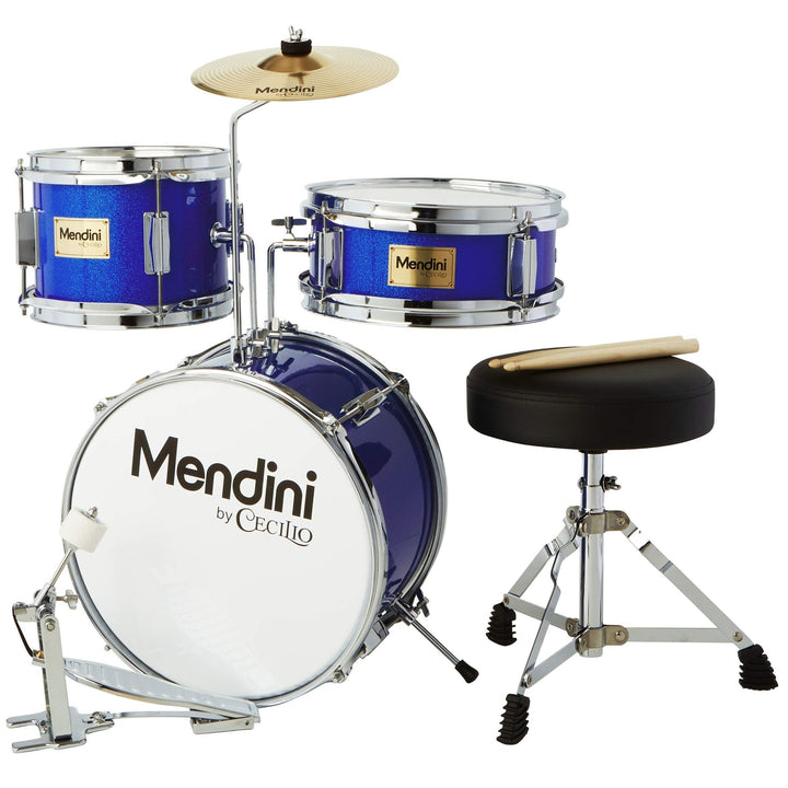 Kids Drum Set w/ 4 Drums, Drumsticks, Seat - Nestopia