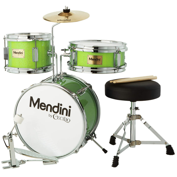 Kids Drum Set w/ 4 Drums, Drumsticks, Seat - Nestopia