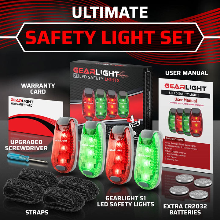 LED Safety Lights - 4 Pack - Nestopia