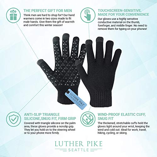 Mens Touchscreen Gloves - Warm & Soft - Nestopia