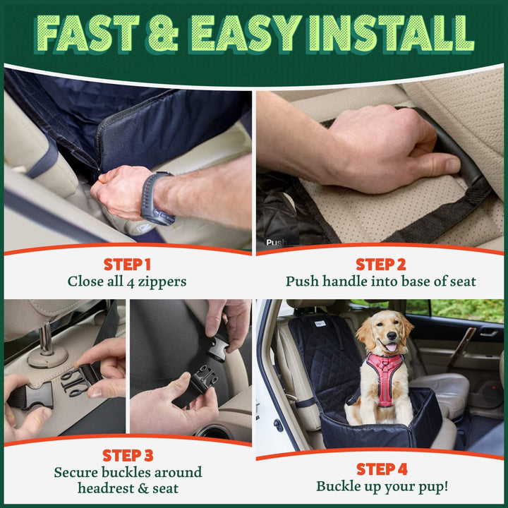 MuttStuff Waterproof Dog Car Seat - Nestopia