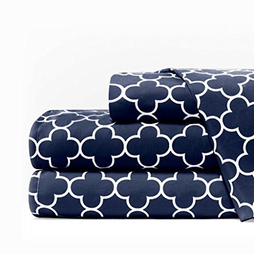 Navy - White Queen Sheet Set - Nestopia