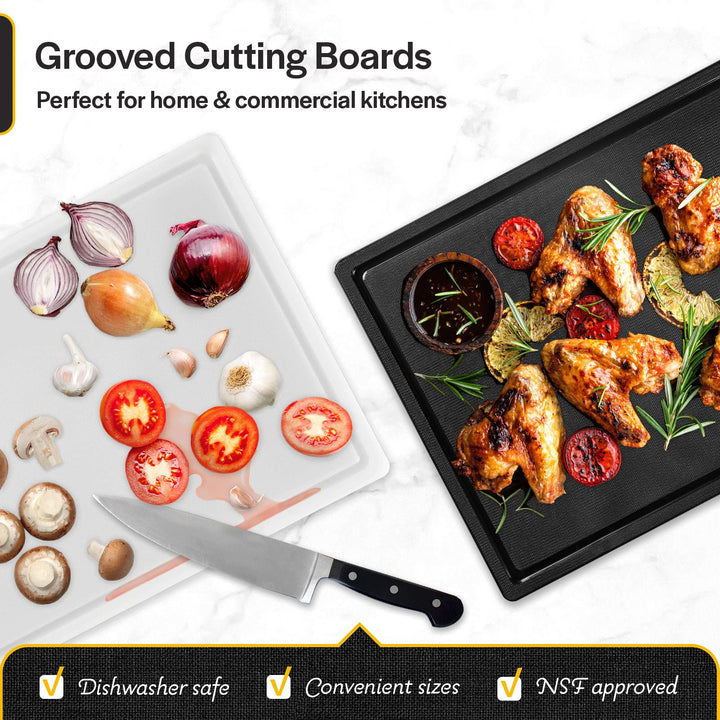 Plastic Cutting Board with Juice Groove - Nestopia