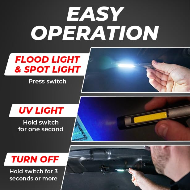 Rechargeable 3 - 1 LED COB Work Light with Magnetic Back - Nestopia