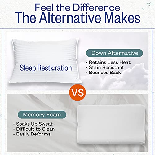 Restoration Bed Pillows for Sleeping - Nestopia