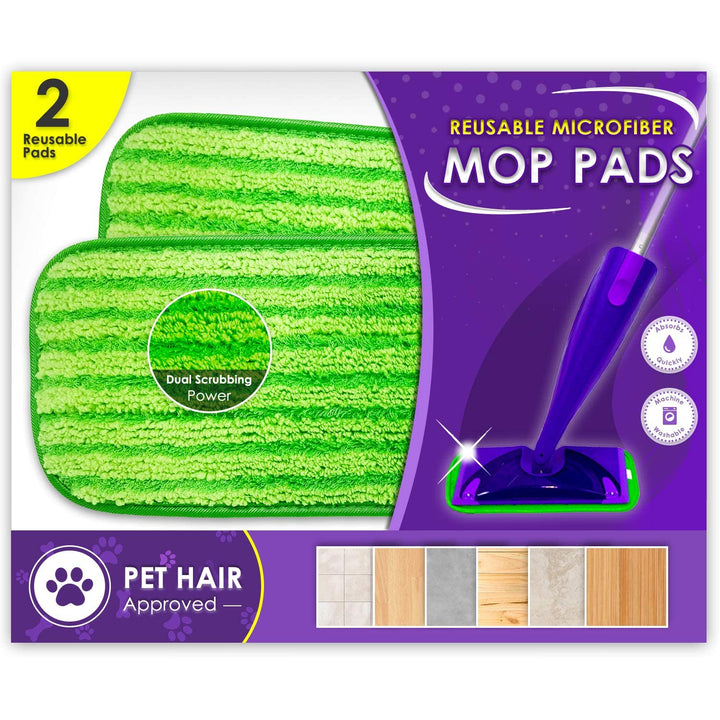 Reusable Floor Mop Pads - Swiffer Wet Jet Compatible Refills - Nestopia