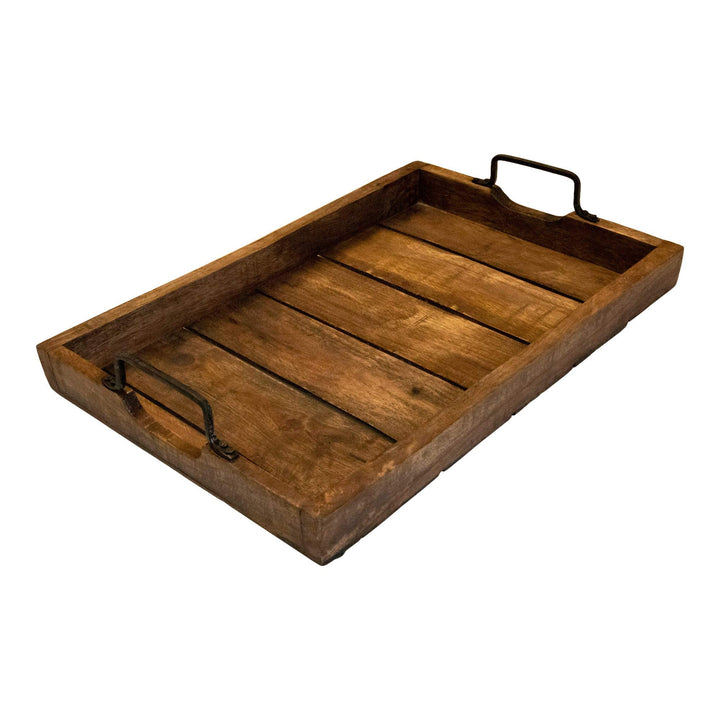 Rustic Serving Tray w/ Handles, 18" - Nestopia