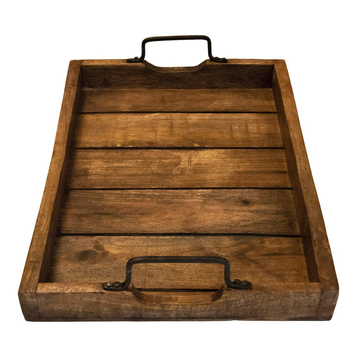 Rustic Serving Tray w/ Handles, 18" - Nestopia