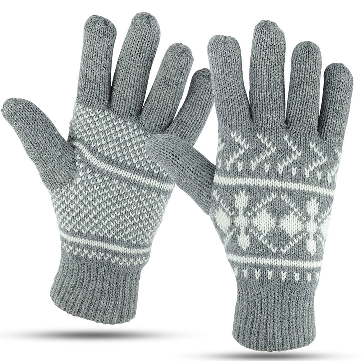 Seattle Knit Winter Gloves: Warm & Cozy, Comfortable Thermal Insulation - Nestopia