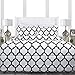 Sleep Restoration Luxury Goose Down Alternative Reversible Quatrefoil Comforter - Premium All Season Duvet - King/Cal King - White - Nestopia