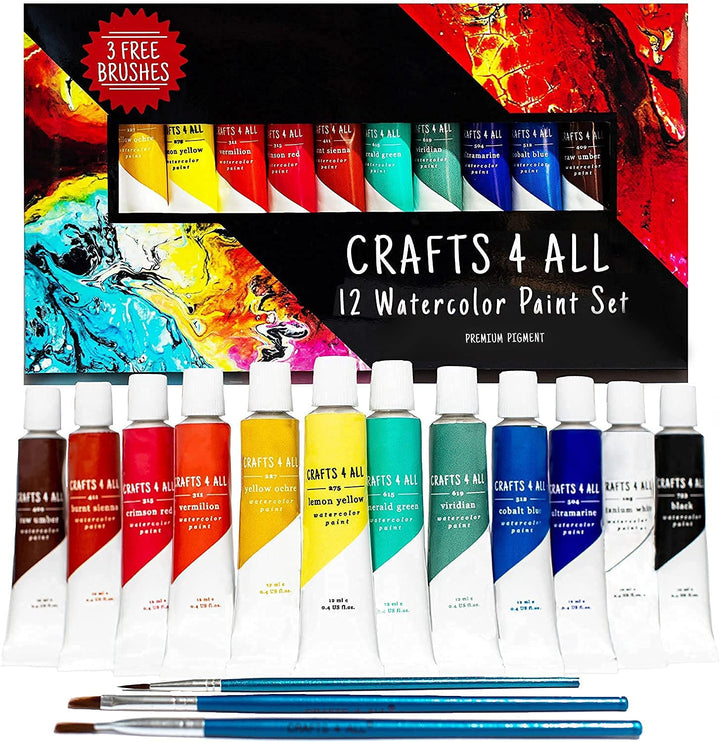 Watercolor Paint Set - Premium Quality - Nestopia