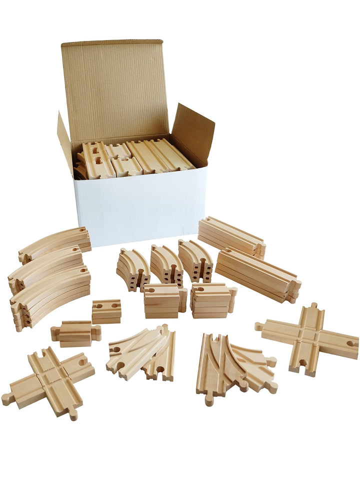 Wooden Train Track Connectors & Adapters - Nestopia