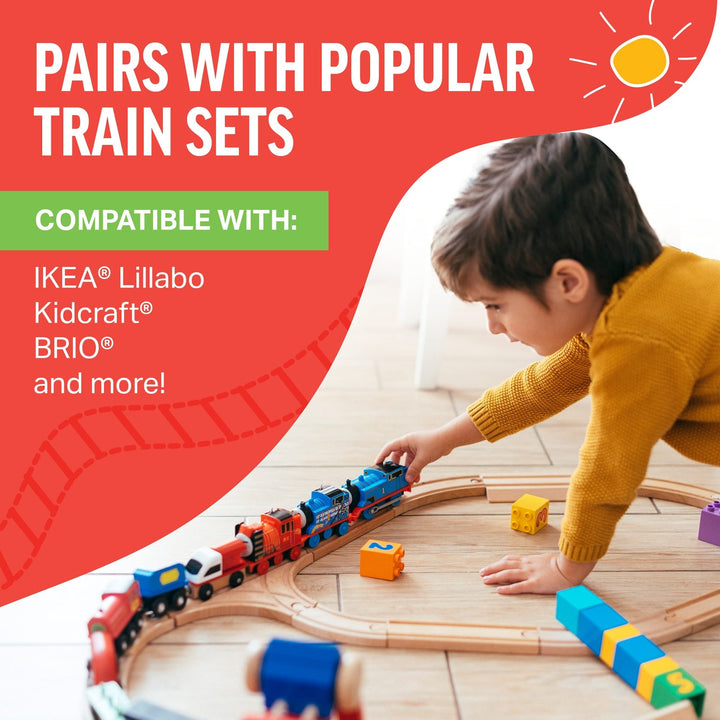 Wooden Train Track Connectors & Adapters - Nestopia