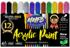 12 XF Acrylic Paint Markers + 45 45 Chalkboard Labels - Nestopia