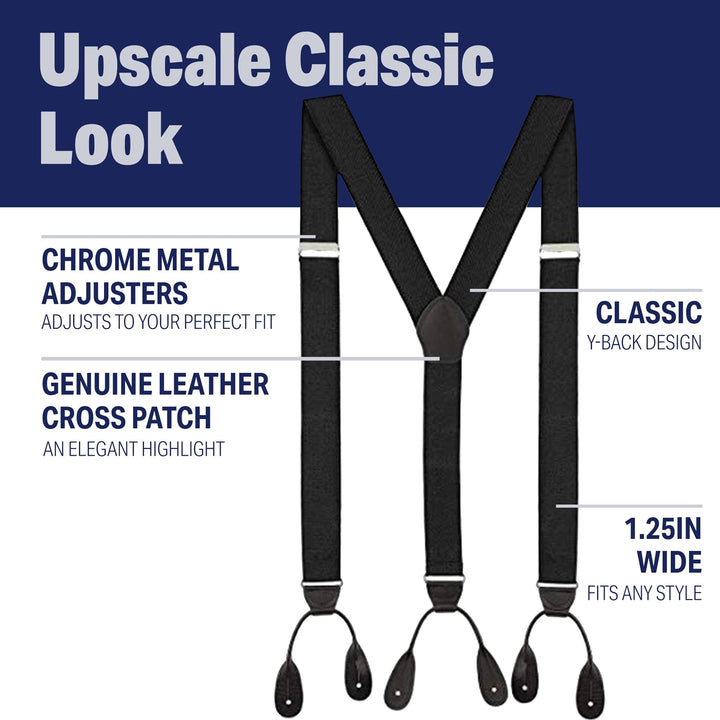 1.25" Y-Back Men's Suspenders - Nestopia