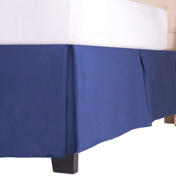 15" Drop Microfiber Bed Skirt - Twin - Navy - Nestopia