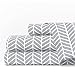 1600 Series Queen Bed Sheet Set - Light Gray/White - Nestopia