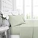 1600 TC Bed Sheet Set - Twin, Sage-White - Nestopia