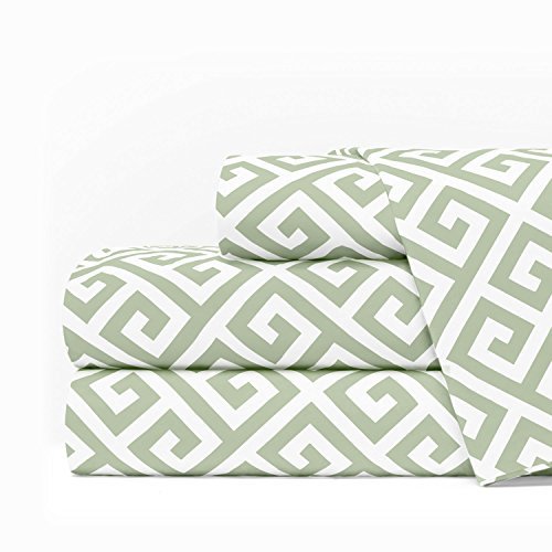 1600 TC Twin Sage-White Sheet Set - Nestopia