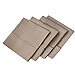 4-Pack Aloe Vera Pillow Cases - Eco-Friendly, Hypoallergenic - Taupe - Standard/Queen - Nestopia