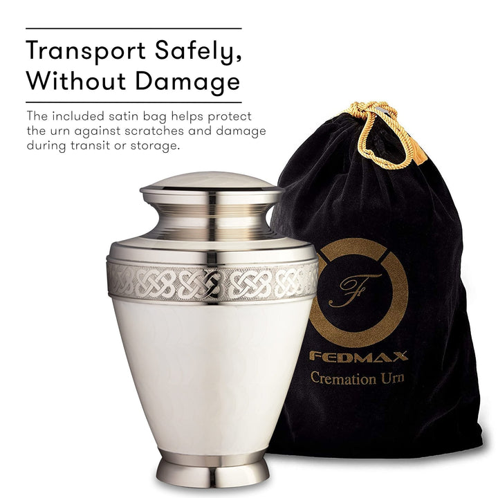 Adult Cremation Urns with Velvet Bag - Nestopia