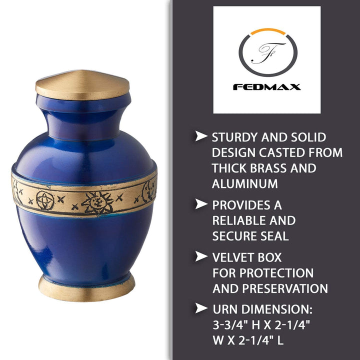 Adult Cremation Urns with Velvet Bag - Nestopia