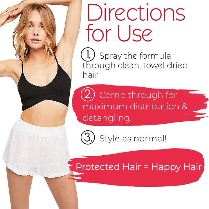 Coconut Heat Protectant Spray For Hair – 8.45fl.oz - Nestopia