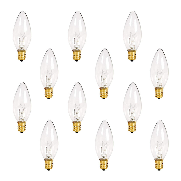 Crystal Clear Torpedo Tip Candelabra Bulbs - Nestopia