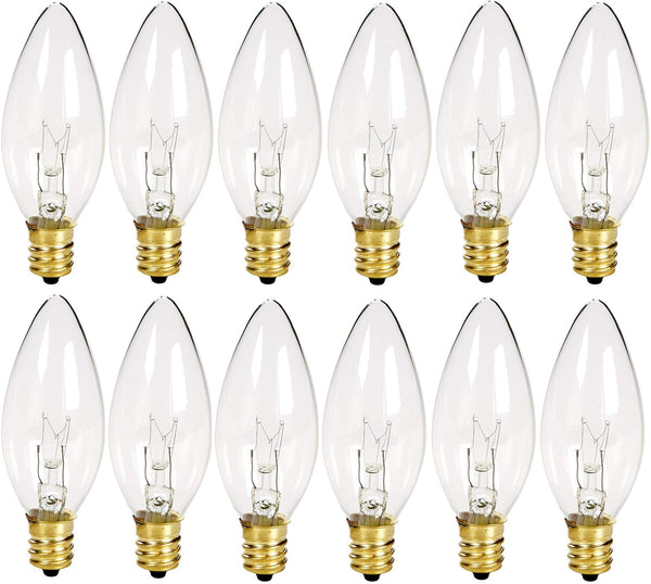 Crystal Clear Torpedo Tip Candelabra Bulbs - Nestopia