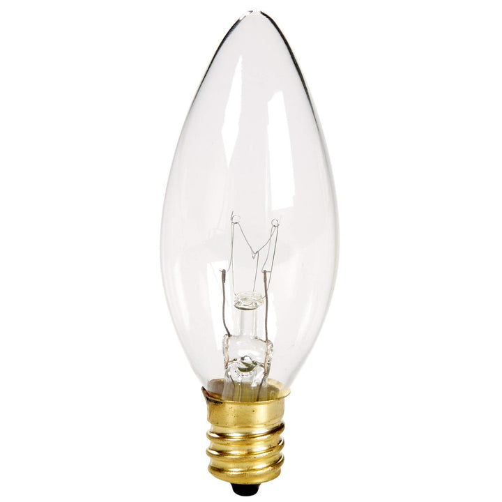 Crystal Clear Torpedo Tip Candelabra Bulbs - Nestopia